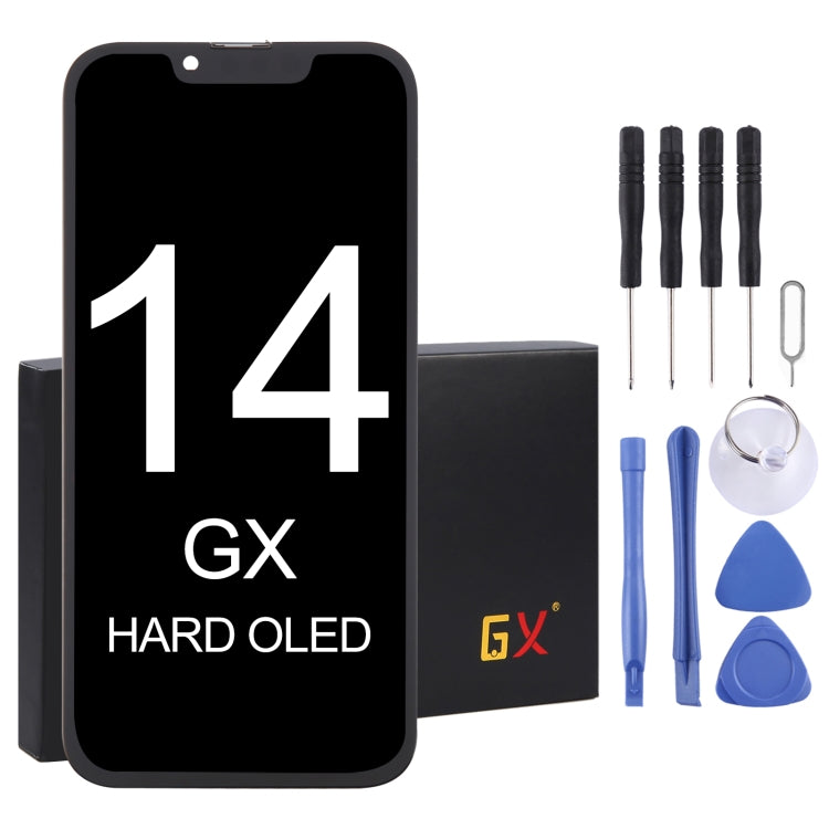 GX OLED-LCD-Bildschirm mit vollständiger Digitizer-Baugruppe, For iPhone 13 Pro Hard, For iPhone 14 Hard, For iPhone 14 Plus Soft, For iPhone 14 Pro Hard
