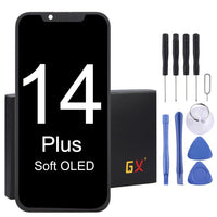 GX OLED-LCD-Bildschirm mit vollständiger Digitizer-Baugruppe, For iPhone 13 Pro Hard, For iPhone 14 Hard, For iPhone 14 Plus Soft, For iPhone 14 Pro Hard