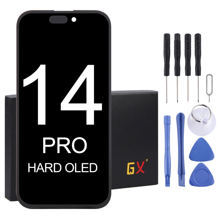 GX OLED-LCD-Bildschirm mit vollständiger Digitizer-Baugruppe, For iPhone 13 Pro Hard, For iPhone 14 Hard, For iPhone 14 Plus Soft, For iPhone 14 Pro Hard