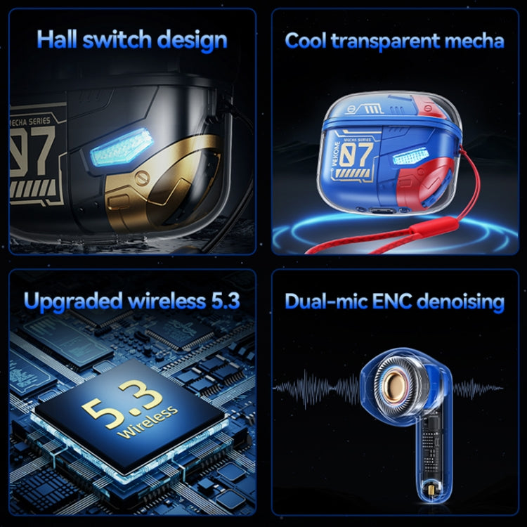 WEKOME WS-07 Armor ENC Rauschunterdrückung Kabelloser Bluetooth-Kopfhörer