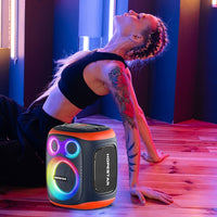 HOPESTAR PARTY130 Bluetooth-Lautsprecher mit langer Lebensdauer und Dual-Mikrofon für den Außenbereich