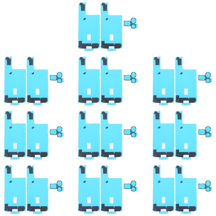 10 Stück schwarze Aufkleber für die hintere Abdeckung des Kühlkörpers mit Schwammpads für die hintere Kamera, For iPhone 16 Pro Max, For iPhone 16 Pro, For iPhone 16 Plus, For iPhone 16
