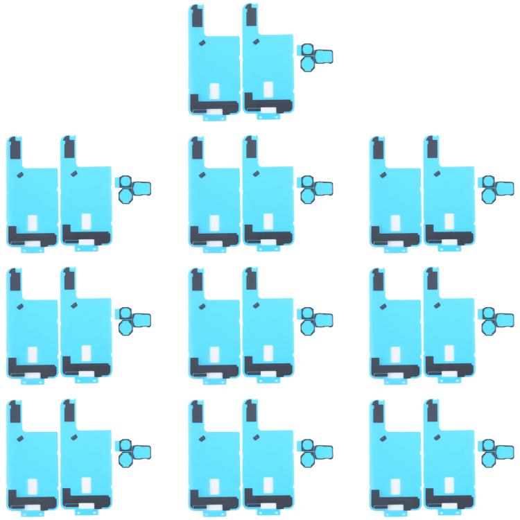 10 Stück schwarze Aufkleber für die hintere Abdeckung des Kühlkörpers mit Schwammpads für die hintere Kamera, For iPhone 16 Pro Max, For iPhone 16 Pro, For iPhone 16 Plus, For iPhone 16