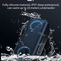 X8 Kabelloser Bluetooth-Lautsprecher, wasserdichter IPX7-Farblicht-Subwoofer
