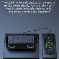 X8 Kabelloser Bluetooth-Lautsprecher, wasserdichter IPX7-Farblicht-Subwoofer