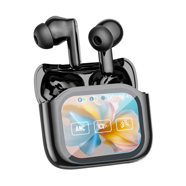JM19 Bluetooth-Kopfhörer mit Touchscreen und Farbbildschirm, aktiver Geräuschunterdrückung (ANC) und Übersetzer