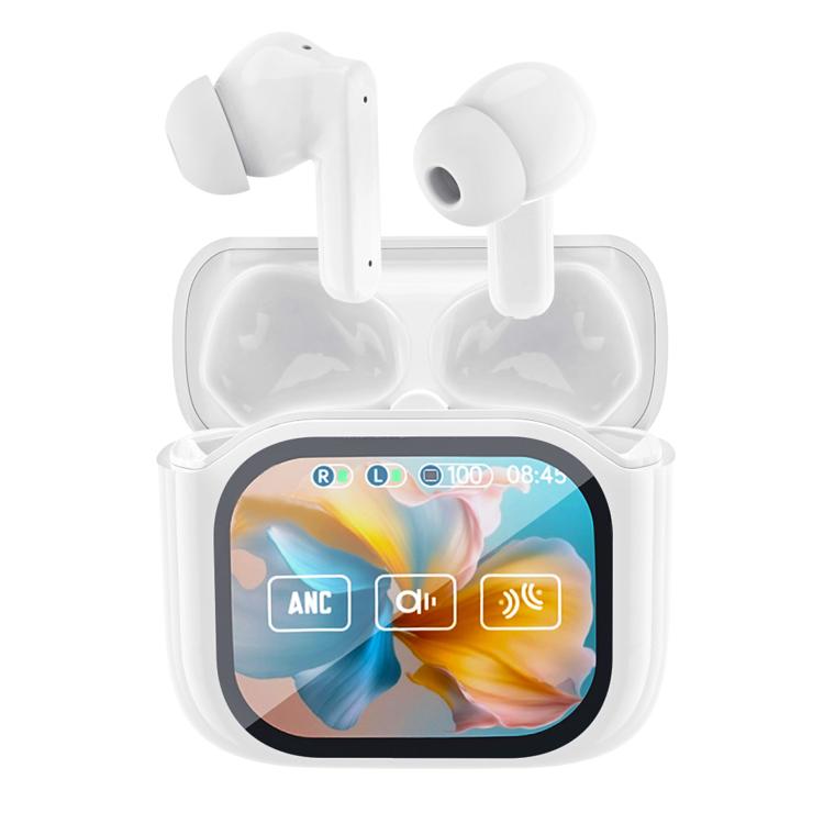 JM19 Bluetooth-Kopfhörer mit Touchscreen und Farbbildschirm, aktiver Geräuschunterdrückung (ANC) und Übersetzer