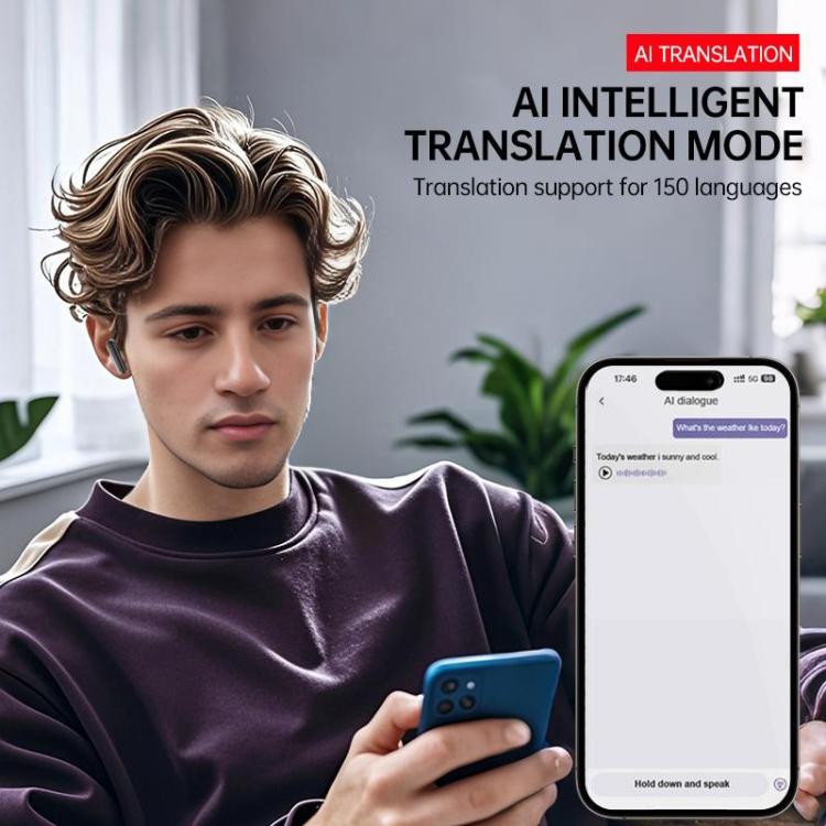 JM19 Bluetooth-Kopfhörer mit Touchscreen und Farbbildschirm, aktiver Geräuschunterdrückung (ANC) und Übersetzer