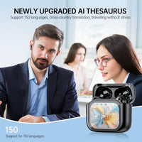JM19 Bluetooth-Kopfhörer mit Touchscreen und Farbbildschirm, aktiver Geräuschunterdrückung (ANC) und Übersetzer
