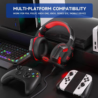 KOTION EACH G2000 Kabelgebundenes Gaming-Headset mit LED-Beleuchtung