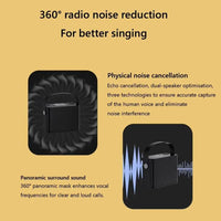 YS-219 Mini Tragbarer Karaoke-Lautsprecher mit kabelloser Bluetooth-Verbindung und 2 Mikrofonen