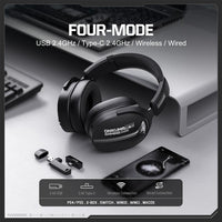 ONIKUMA GT887 Bluetooth 2.4G Gaming-Headset mit vier Modi (kabelgebunden/kabellos), GT887