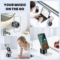 A5 Multifunktionale magnetische Handyhalterung mit Bluetooth-Lautsprecher, A5 (Black), A5 (Dark Blue)