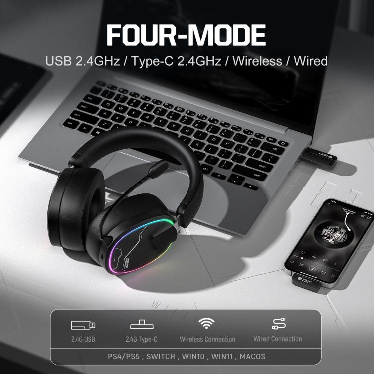ONIKUMA GT836 E-Sport-Gaming-Headset mit vier Modi, GT836