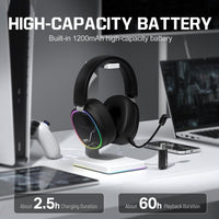 ONIKUMA GT836 E-Sport-Gaming-Headset mit vier Modi, GT836