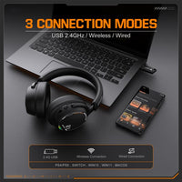 ONIKUMA GT886 Tri-Mode Bluetooth 2.4G Kabelgebundenes E-Sport-Gaming-Headset, GT886