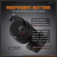 ONIKUMA GT886 Tri-Mode Bluetooth 2.4G Kabelgebundenes E-Sport-Gaming-Headset, GT886