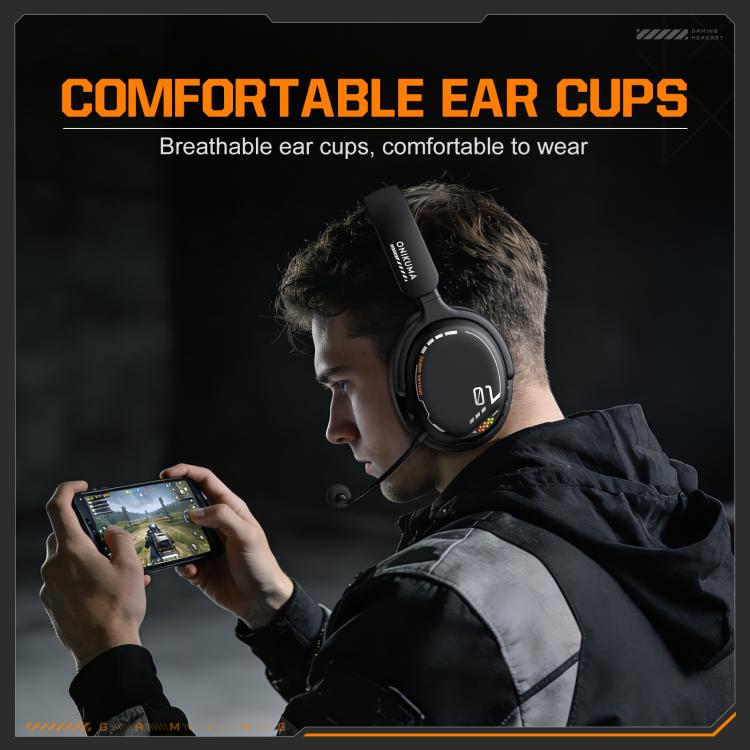 ONIKUMA GT886 Tri-Mode Bluetooth 2.4G Kabelgebundenes E-Sport-Gaming-Headset, GT886