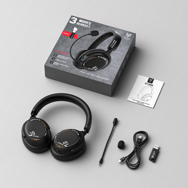 ONIKUMA GT886 Tri-Mode Bluetooth 2.4G Kabelgebundenes E-Sport-Gaming-Headset, GT886