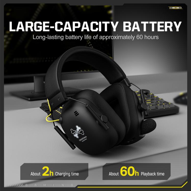 ONIKUMA GT888 Bluetooth 2.4G Gaming-Headset mit vier Modi (kabelgebunden/kabellos), GT888