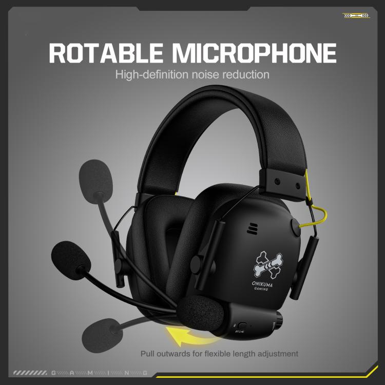 ONIKUMA GT888 Bluetooth 2.4G Gaming-Headset mit vier Modi (kabelgebunden/kabellos), GT888