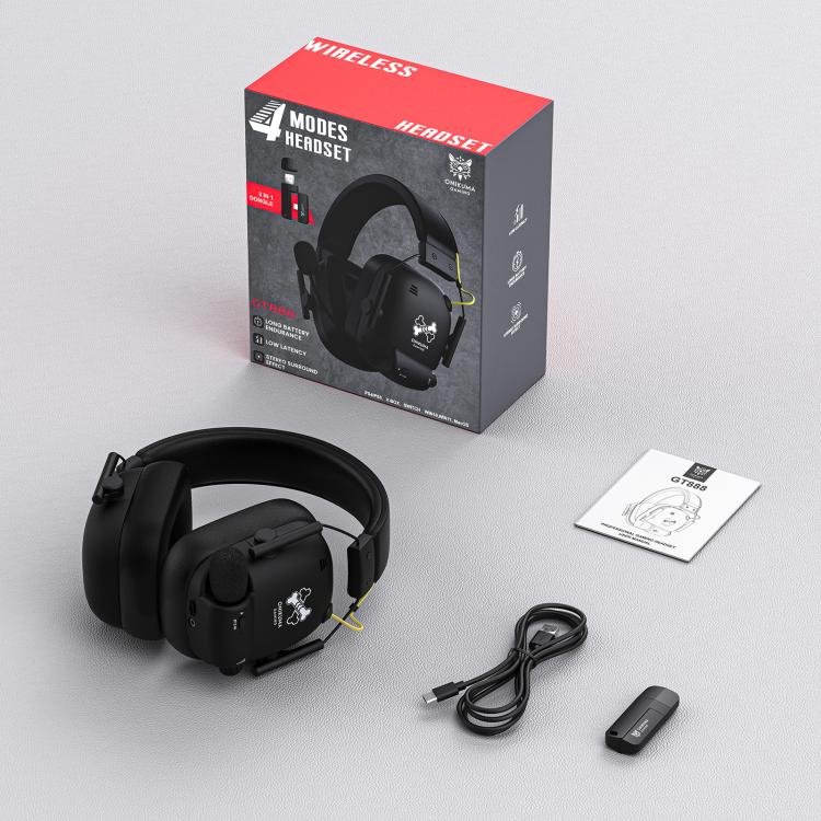 ONIKUMA GT888 Bluetooth 2.4G Gaming-Headset mit vier Modi (kabelgebunden/kabellos), GT888