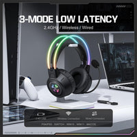 ONIKUMA GT889 Tri-Mode RGB Bluetooth 2.4G Kabelgebundenes Gaming-Headset, GT889