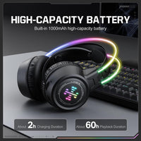 ONIKUMA GT889 Tri-Mode RGB Bluetooth 2.4G Kabelgebundenes Gaming-Headset, GT889