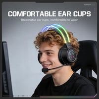ONIKUMA GT889 Tri-Mode RGB Bluetooth 2.4G Kabelgebundenes Gaming-Headset, GT889
