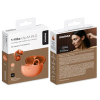 MOMAX Vibe Clip M.IN.D BT15 Kabellose Clip-Kopfhörer mit Geräuschunterdrückung und Bluetooth 6.0