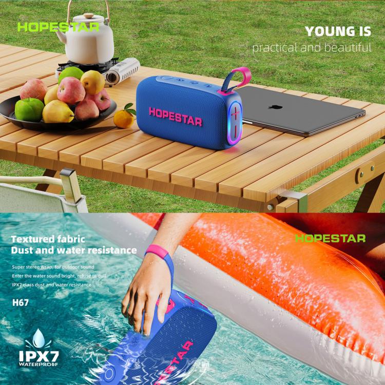HOPESTAR H67 30W Outdoor IPX7 Wasserdichter kabelloser Bluetooth-Lautsprecher