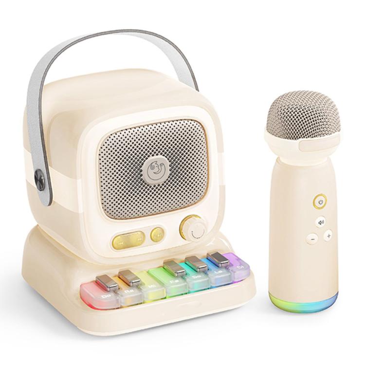 C60 Mini Bluetooth-fähiger Karaoke-Lautsprecher mit Klaviertastatur und drahtlosem Mikrofon