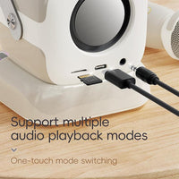 C60 Mini Bluetooth-fähiger Karaoke-Lautsprecher mit Klaviertastatur und drahtlosem Mikrofon