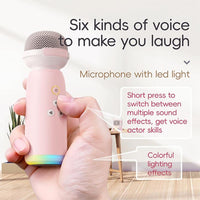 C60 Mini Bluetooth-fähiger Karaoke-Lautsprecher mit Klaviertastatur und drahtlosem Mikrofon