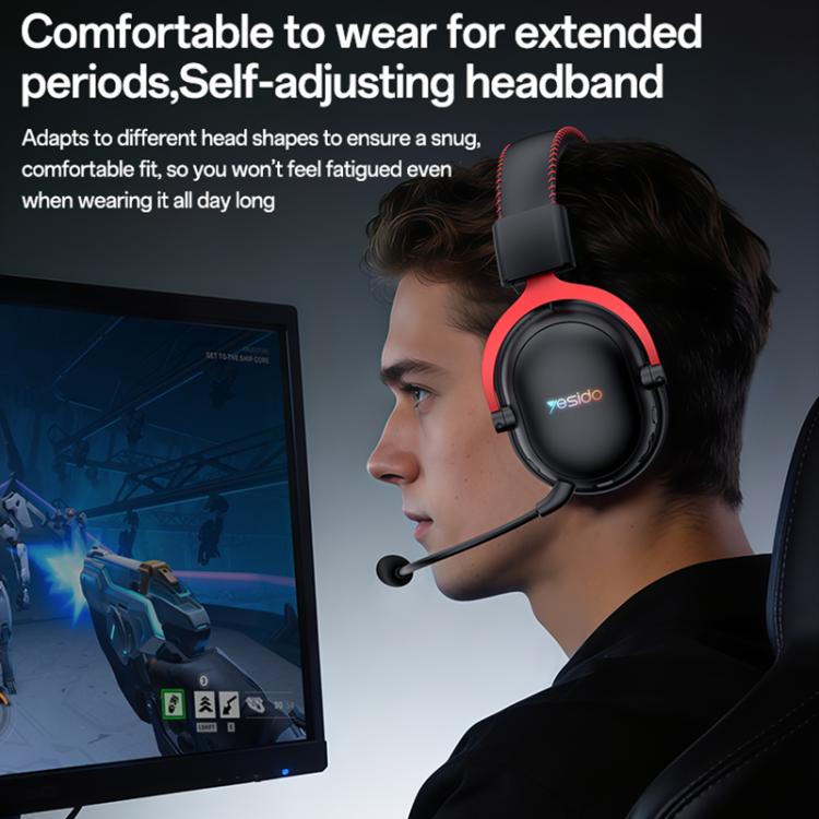 Yesido EK07 Drei-Modus-E-Sport-Gaming-RGB-Headset, EK07