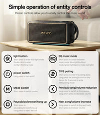 Yesido YSW48 65W Hochleistungs-Bluetooth-Lautsprecher, YSW48