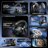 LinX G5 Kabelloses Bluetooth-On-Ear-Gaming-Headset mit Mikrofon