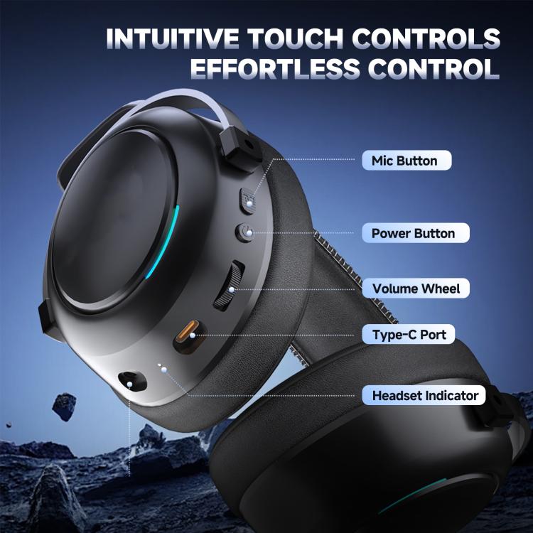 LinX G5 Kabelloses Bluetooth-On-Ear-Gaming-Headset mit Mikrofon