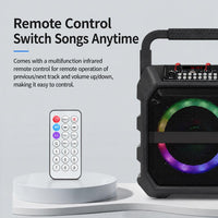 K6S Tragbarer kabelloser Bluetooth-Lautsprecher für den Außenbereich mit 2 wiederaufladbaren Mikrofonen, with 2pcs Rechargeable Microphones