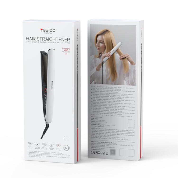 Yesido MG31 Haarglätter mit Negativ-Ionen-Technologie, 3 Temperaturstufen, schnell aufheizenden Keramikplatten, EU Plug, UK Plug