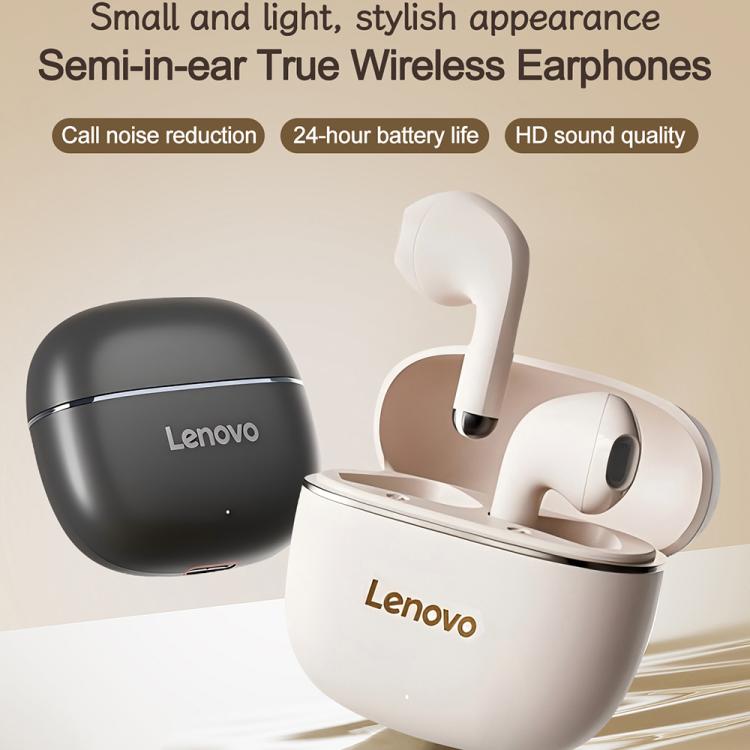 Lenovo TA120 TWS AI Geräuschunterdrückung Halb-In-Ear Kabelloser Bluetooth-Kopfhörer, TA120