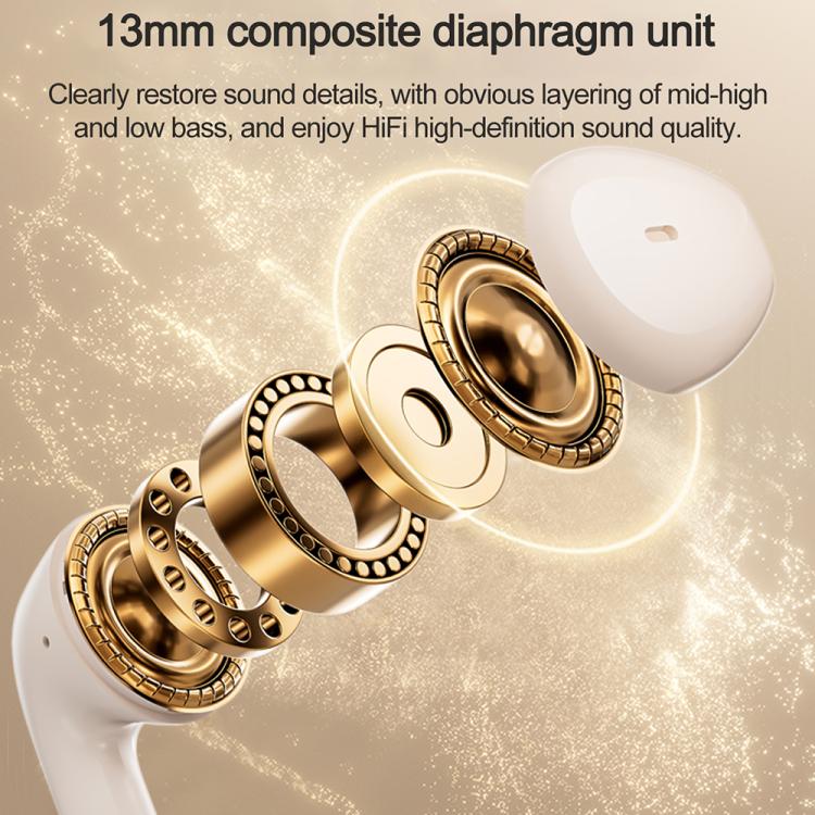 Lenovo TA120 TWS AI Geräuschunterdrückung Halb-In-Ear Kabelloser Bluetooth-Kopfhörer, TA120