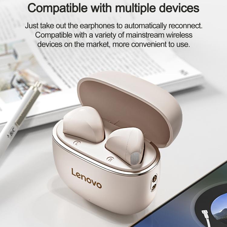 Lenovo TA120 TWS AI Geräuschunterdrückung Halb-In-Ear Kabelloser Bluetooth-Kopfhörer, TA120