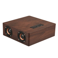 Q5 Bluetooth-Lautsprecher aus Holz, unterstützt TF-Karte und 3,5 mm AUX, Q5