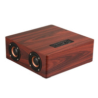 Q5 Bluetooth-Lautsprecher aus Holz, unterstützt TF-Karte und 3,5 mm AUX, Q5