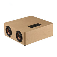 Q5 Bluetooth-Lautsprecher aus Holz, unterstützt TF-Karte und 3,5 mm AUX, Q5