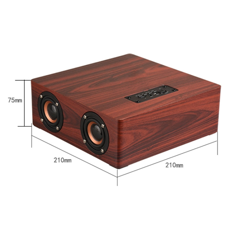 Q5 Bluetooth-Lautsprecher aus Holz, unterstützt TF-Karte und 3,5 mm AUX, Q5