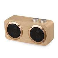 Q7 Subwoofer-Bluetooth-Lautsprecher aus Holz, unterstützt TF-Karte, U-Disk und 3,5-mm-AUX, Q7