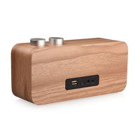 Q7 Subwoofer-Bluetooth-Lautsprecher aus Holz, unterstützt TF-Karte, U-Disk und 3,5-mm-AUX, Q7