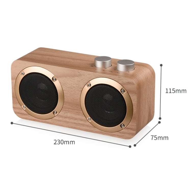 Q7 Subwoofer-Bluetooth-Lautsprecher aus Holz, unterstützt TF-Karte, U-Disk und 3,5-mm-AUX, Q7